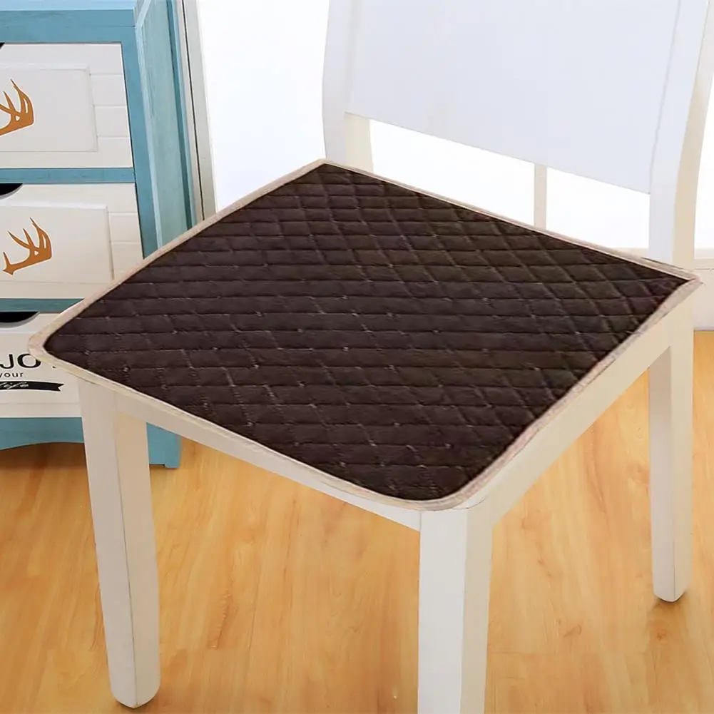 

Summer Chair Pad Soft Plush Non-slip Chair Cushion for Office Home Comfort Thin Square Seat Pad with Ties Cozy Summer for Chairs