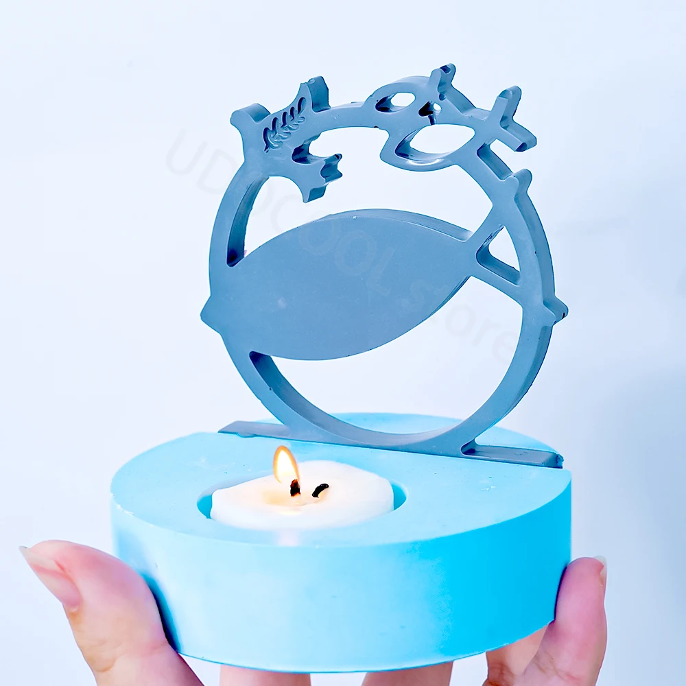 DIY Bird Fish Candle Holder Cement Mold Crystal Resin Candlestick Silicone Mould Handmade Plaster Ornament Mold Home Craft Decor
DIY Bird Fish Candle Holder Cement Mold Crystal Resin Candlestick Silicone Mould Handmade Plaster Ornament Mold Home Craft Decor