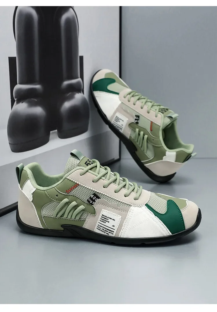 Low-Top Men's Casual Shoes Breathable Retro Sporty Style Summer New Fashion Trendy Bean Board Shoes Comfortable Rubber Sole Low-Top Men's Casual Shoes Breathable Retro Sporty Style Summer New Fashion Trendy Bean Board Shoes Comfortable Rubber Sole