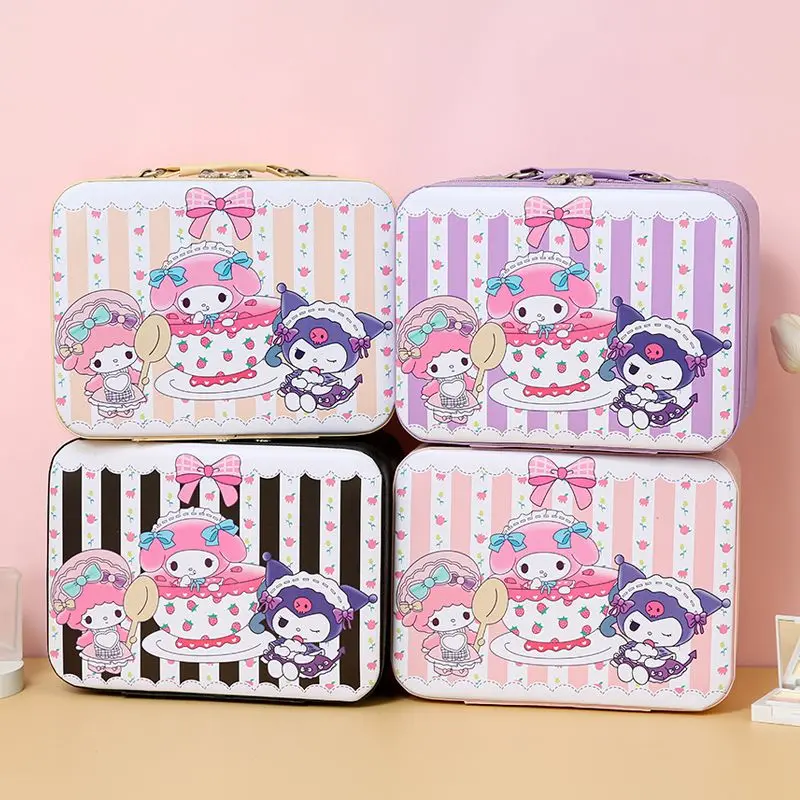 Sanrio Girly Heart My Melody Kawaii Anime Makeup Case Kuromi Cute Cartoon Large Capacity Storage Box Lovely Gifts for Girls
Sanrio Girly Heart My Melody Kawaii Anime Makeup Case Kuromi Cute Cartoon Large Capacity Storage Box Lovely Gifts for Girls