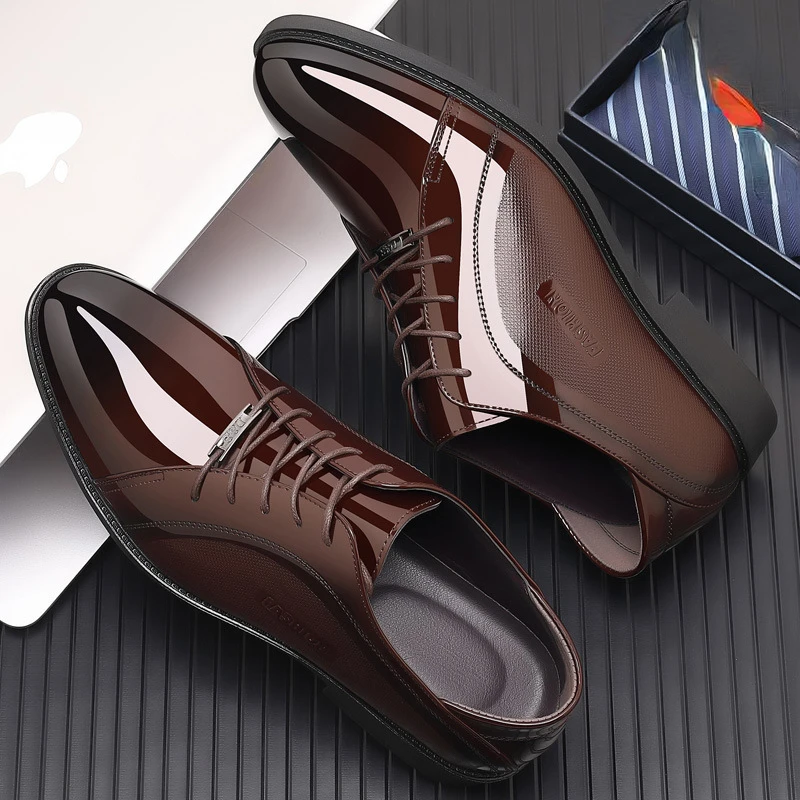 

Patent Leather Shoes for Men Italiano Oxford Shoes for Men Formal Shoes for Men Office 2023 Casuales Business Suit