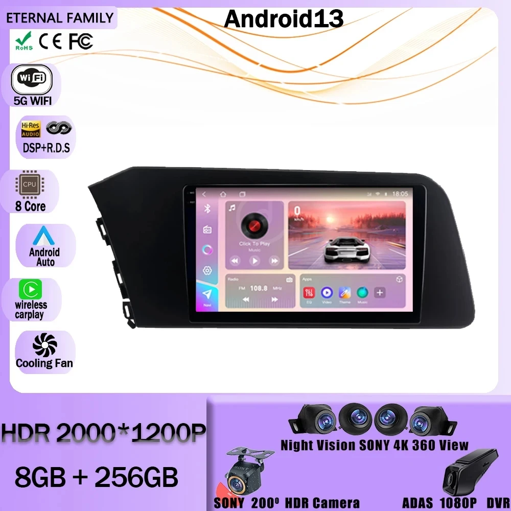 Car Radio Android 13 For Hyundai Elantra VII CN7 2020 - 2021 Stereo Multimedia Video Player Navigation GPS Wireless Carplay DSP
Car Radio Android 13 For Hyundai Elantra VII CN7 2020 - 2021 Stereo Multimedia Video Player Navigation GPS Wireless Carplay DSP