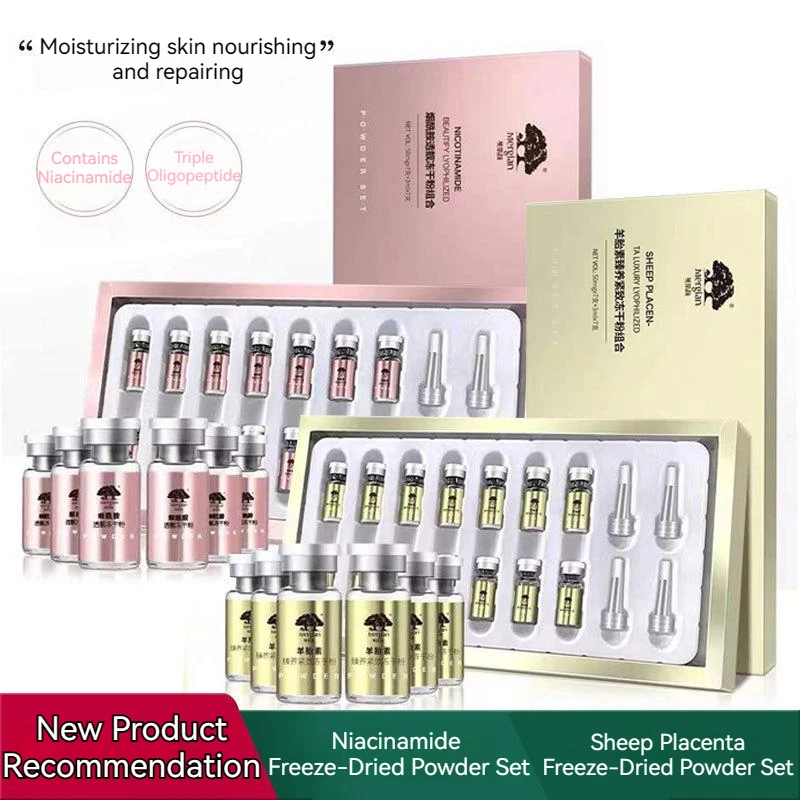 Sheep Placenta Facial Essence Freezedried Powder Set Antiwrinkle Dilute Dull Shrink Pore Dilute Fine Line Moisturizing Skin Care
Sheep Placenta Facial Essence Freezedried Powder Set Antiwrinkle Dilute Dull Shrink Pore Dilute Fine Line Moisturizing Skin Care