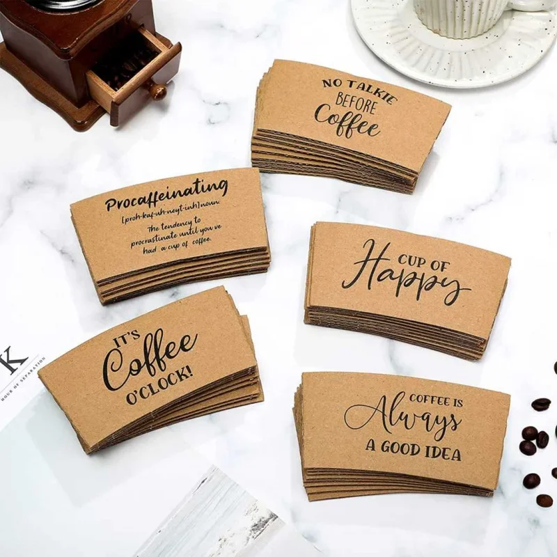 Customized productWholesale Eco-friendly Biodegradable Custom Take Away Paper Coffee Cup Sleeve
Customized productWholesale Eco-friendly Biodegradable Custom Take Away Paper Coffee Cup Sleeve