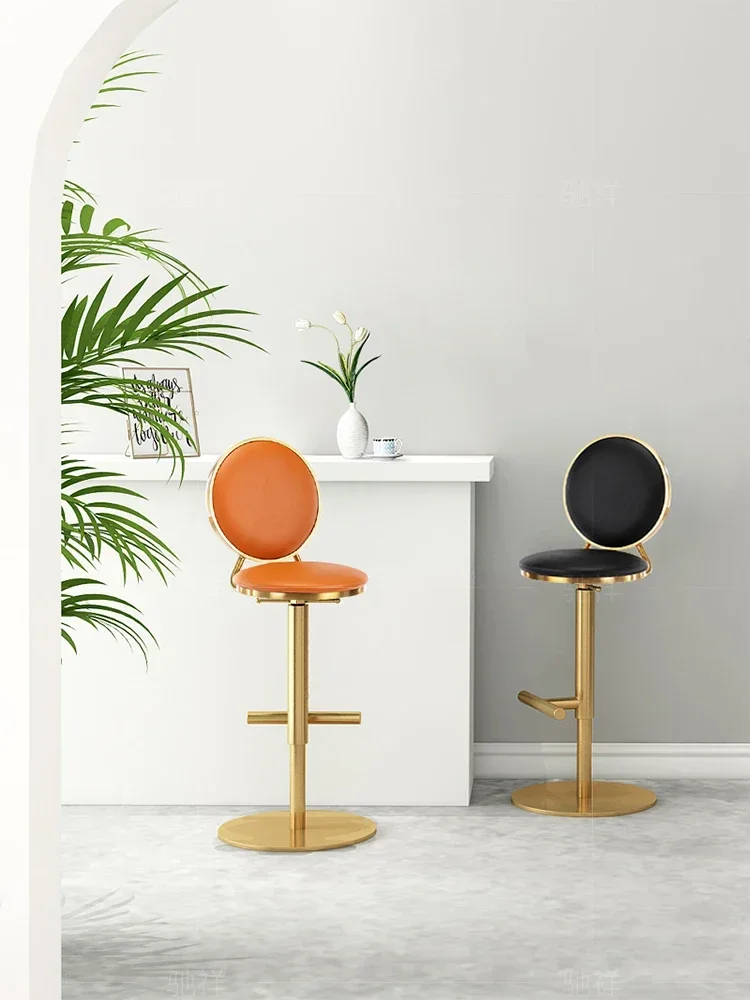 Nordic Light Luxury Bar Stool Modern Minimalist Adjustable Rotating Chair Iron Backrest Bar Chair Bar Stool Home
Nordic Light Luxury Bar Stool Modern Minimalist Adjustable Rotating Chair Iron Backrest Bar Chair Bar Stool Home