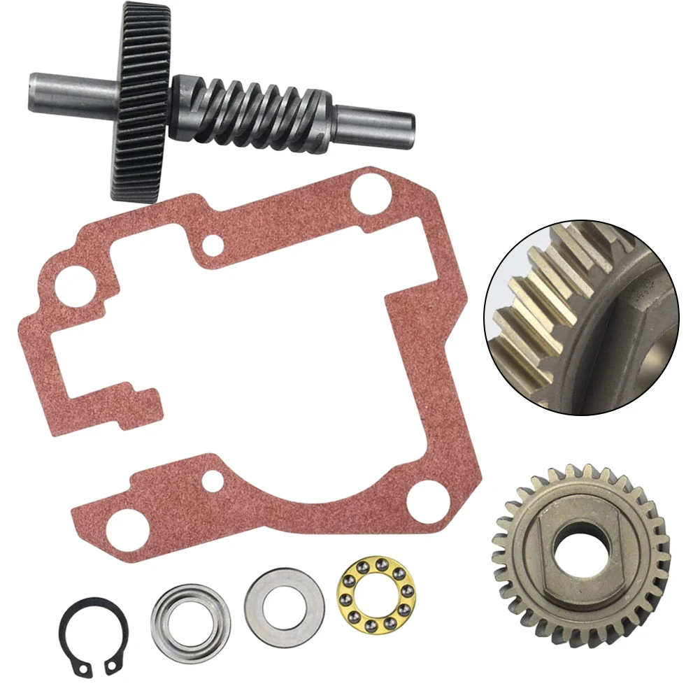 

1set Worm Gear Kit Replacement For 9709231 WP9709231 Worm Gear And 9706529 W11086780 Gear And Snap Ring Kit Lawn Mower Accessory