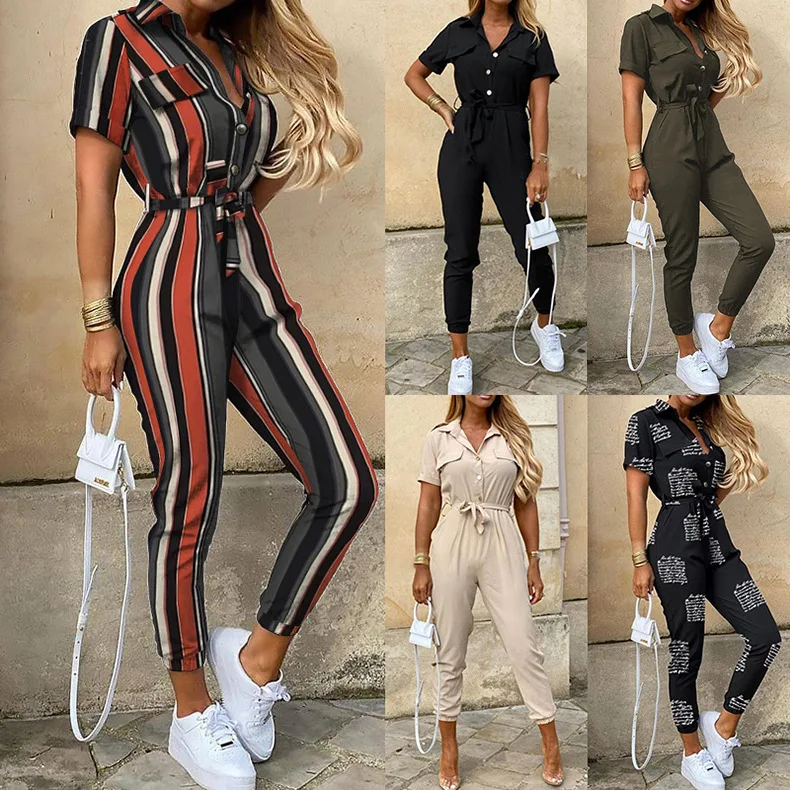 Sexy Bodysuit Women Rompers Jumpsuits hot style leisure lapel printing belt tooling jumpsuits Women Jumpsuit streetwear
Sexy Bodysuit Women Rompers Jumpsuits hot style leisure lapel printing belt tooling jumpsuits Women Jumpsuit streetwear