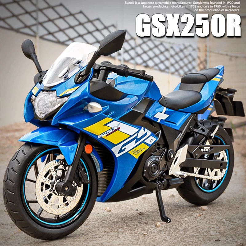 1:12 Suzuki GSX250R литой под давлением модель мотоцикла, коллекция игрушечного автомобиля, звук и фотография, внедорожник, игрушечный автомобиль
1:12 Suzuki GSX250R литой под давлением модель мотоцикла, коллекция игрушечного автомобиля, звук и фотография, внедорожник, игрушечный автомобиль