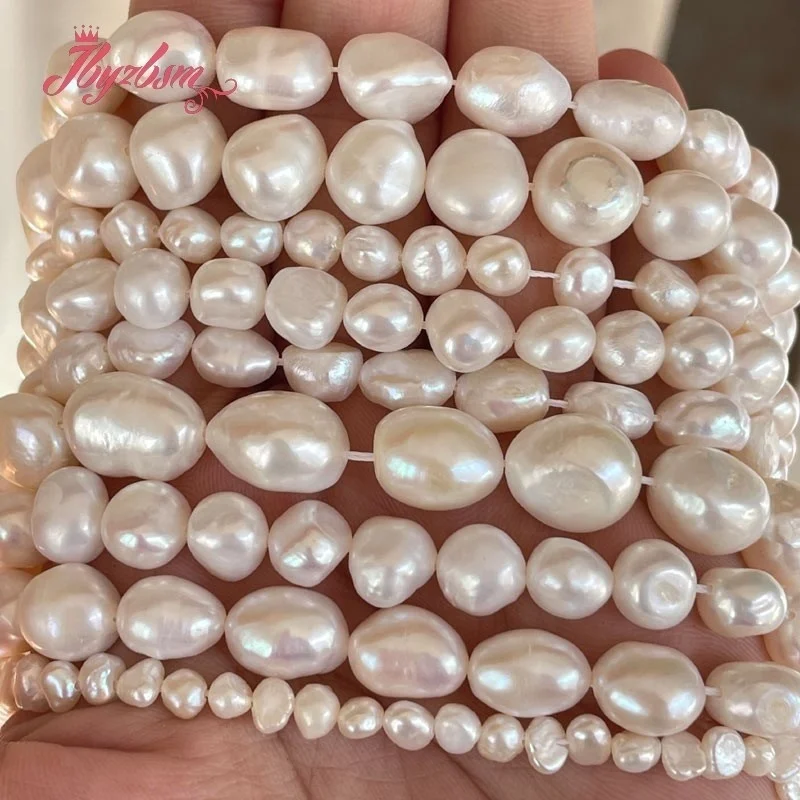 Natural White Freshwater Pearl Stone Beads Freefrom Potato for DIY Necklace Bracelet Earring Ring Jewelry Making Strand 15"
Natural White Freshwater Pearl Stone Beads Freefrom Potato for DIY Necklace Bracelet Earring Ring Jewelry Making Strand 15"