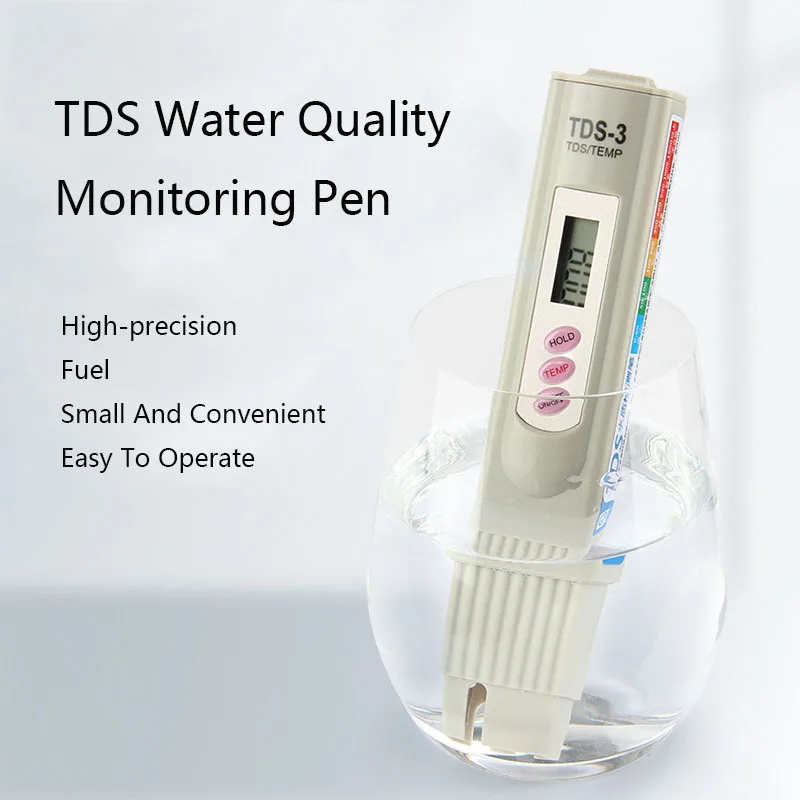 TDS Meter Digital Water Quality Tester Multifunctional Water Purity Temperature Meter TEMP PPM Tester Aquarium Impurity Content
TDS Meter Digital Water Quality Tester Multifunctional Water Purity Temperature Meter TEMP PPM Tester Aquarium Impurity Content