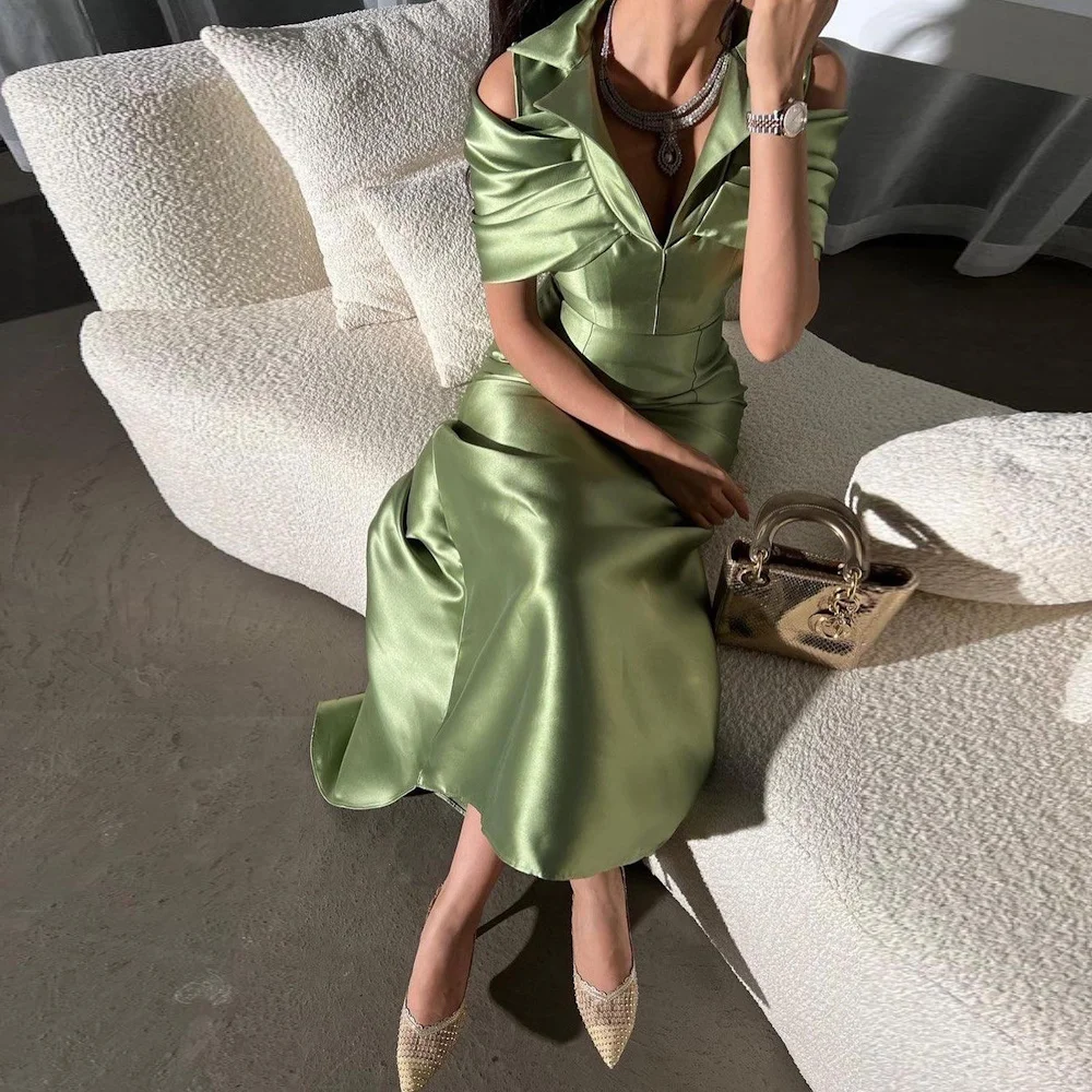 Mignon Satin A-line Sweetheart Prom Gown Ruffle Cap Straps Populer Evening Tea-length Formal Elegant Party Dress for Women 2023
Mignon Satin A-line Sweetheart Prom Gown Ruffle Cap Straps Populer Evening Tea-length Formal Elegant Party Dress for Women 2023