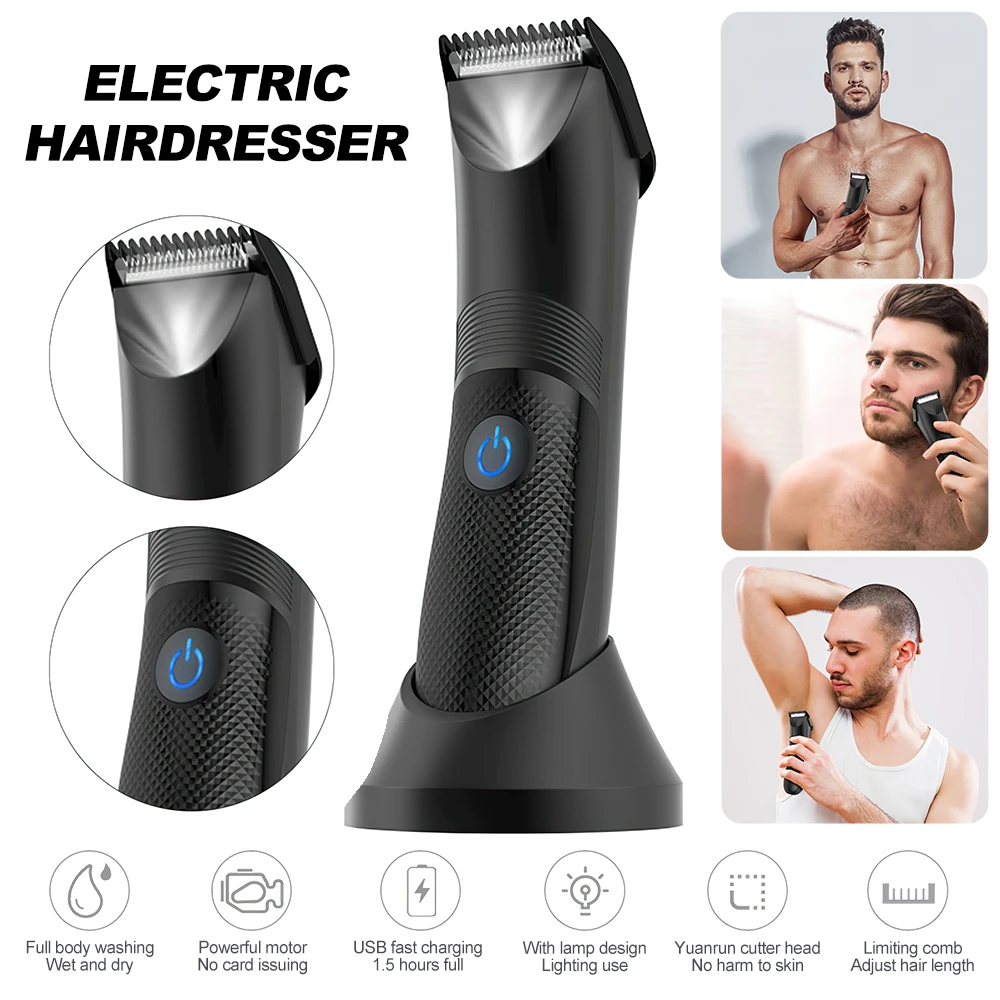 Multifunctional Hair Clipper Mens Rechargeable Hair Trimmer Body Groin Pubic Hair Cutter Waterproof Electric Shaver Beard Razor
Multifunctional Hair Clipper Mens Rechargeable Hair Trimmer Body Groin Pubic Hair Cutter Waterproof Electric Shaver Beard Razor