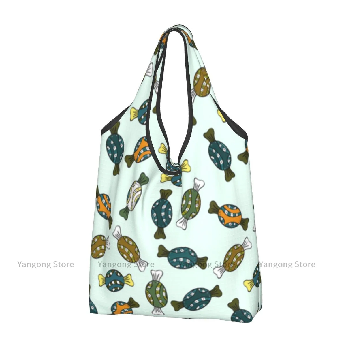 Foldable Shopping Bag Colorful Sweet Candy Illustration Tote Folding Pouch Handbag Convenient Travel Grocery Bag
Foldable Shopping Bag Colorful Sweet Candy Illustration Tote Folding Pouch Handbag Convenient Travel Grocery Bag