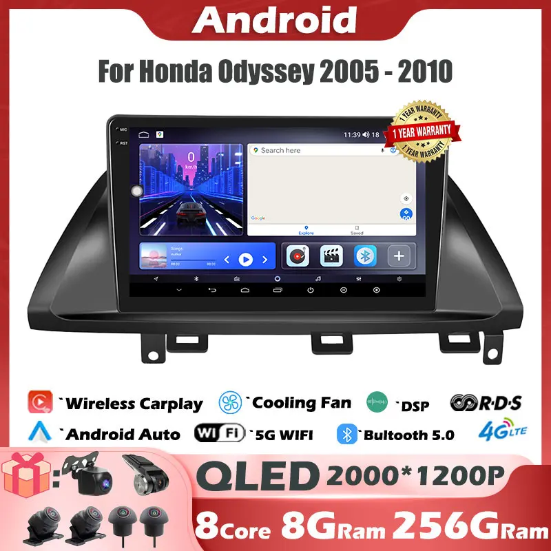 Автомобильный мультимедийный проигрыватель для Honda Odyssey, 10 дюймов, IPS/QLED, DSP, Android 14, 2005-2010, GPS, навигация
Автомобильный мультимедийный проигрыватель для Honda Odyssey, 10 дюймов, IPS/QLED, DSP, Android 14, 2005-2010, GPS, навигация