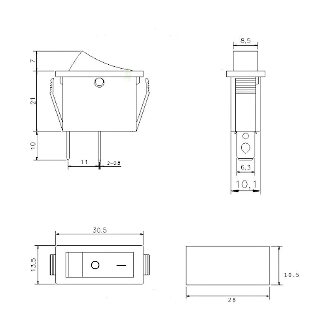 For Treadmill On-Off Rocker Switch KCD3-101/2P Model 12V 16A 2 Position SPST 240Vac 250VAC Car Dash Boat Durable
For Treadmill On-Off Rocker Switch KCD3-101/2P Model 12V 16A 2 Position SPST 240Vac 250VAC Car Dash Boat Durable