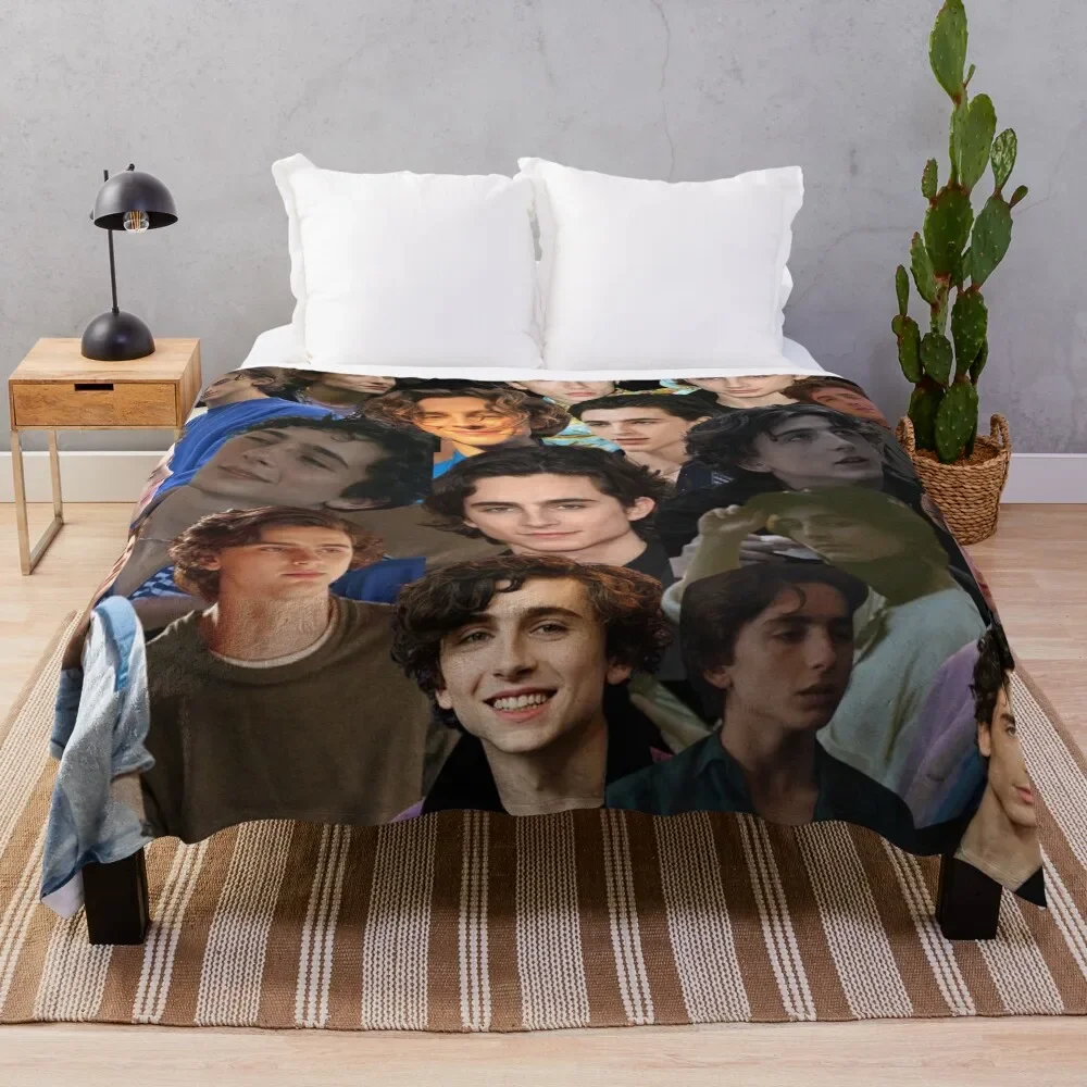 Timothee Chalamet photo collage Throw Blanket blankets ands Decorative Throw Fluffys Large Blankets 
Timothee Chalamet photo collage Throw Blanket blankets ands Decorative Throw Fluffys Large Blankets