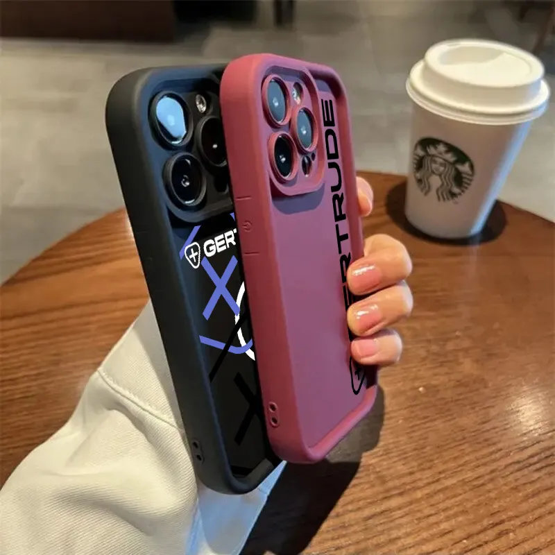 Fashion Luxury For-G-Gertrudes-Silicone Case For Apple iPhone 16e 16 14 15 13 11 Pro Max 16 Plus 12 Mini Shockproof Phone Covers Fashion Luxury For-G-Gertrudes-Silicone Case For Apple iPhone 16e 16 14 15 13 11 Pro Max 16 Plus 12 Mini Shockproof Phone Covers