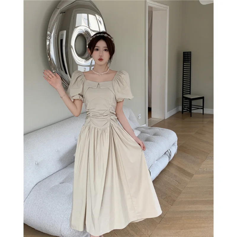 Vintage France Style Midi Princess Dress Square Neck Puff Sleeve A-LINE Dresses Women Elegant Evening Dress Romantic Ball Gown
Vintage France Style Midi Princess Dress Square Neck Puff Sleeve A-LINE Dresses Women Elegant Evening Dress Romantic Ball Gown