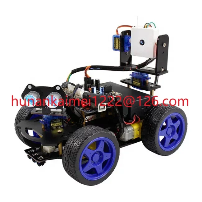 Cheap Price 4WD Roboduino R3 smart robot with WiFi camera compatible with Arduino assembly toy
Cheap Price 4WD Roboduino R3 smart robot with WiFi camera compatible with Arduino assembly toy