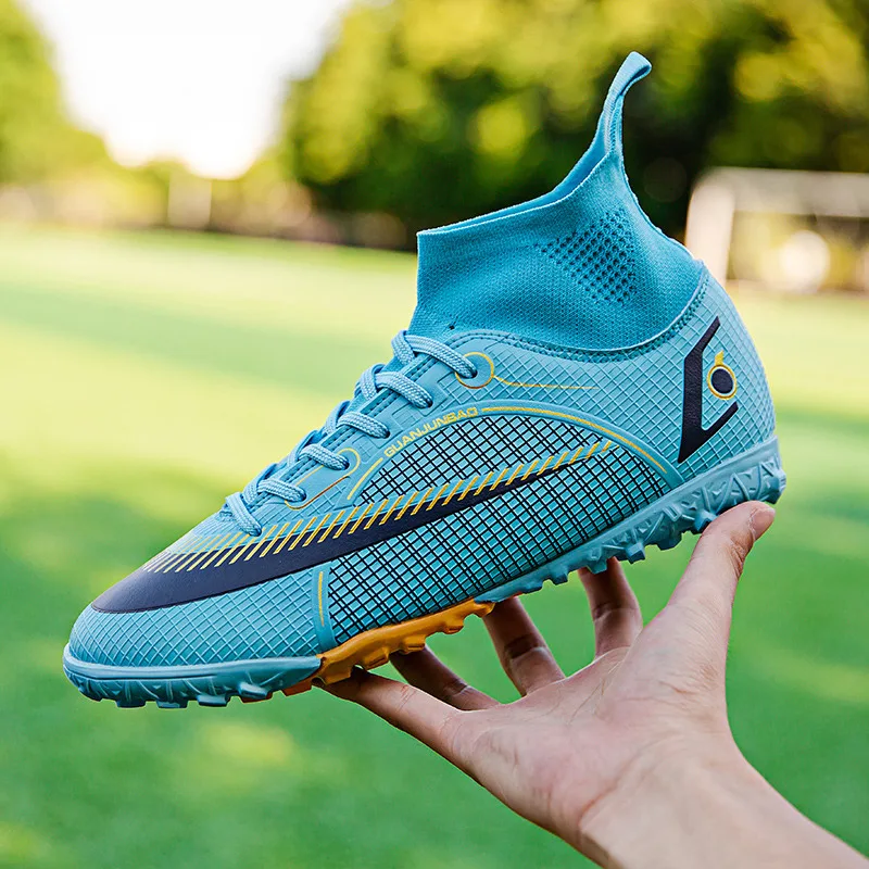 2023 Trendy Blue Men Football Boots Lightweight Anti-slip Male Soccer Boots Comfortable Lace-up Male Football Sneaker Chuteira
2023 Trendy Blue Men Football Boots Lightweight Anti-slip Male Soccer Boots Comfortable Lace-up Male Football Sneaker Chuteira