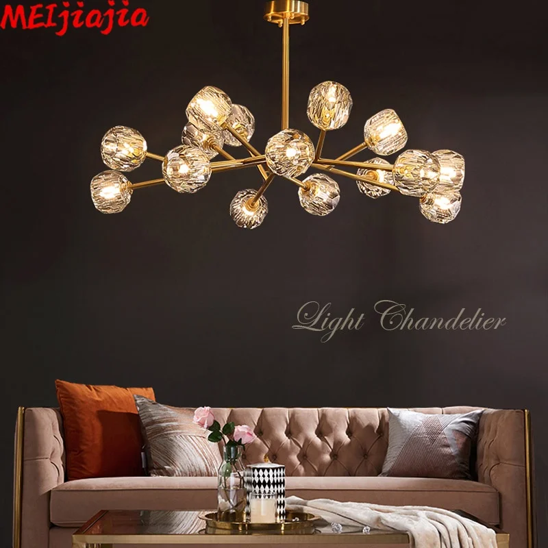Modern copper crystal chandelier luxury large chandelier kitchen molecular bedroom living room chandelier
Modern copper crystal chandelier luxury large chandelier kitchen molecular bedroom living room chandelier
