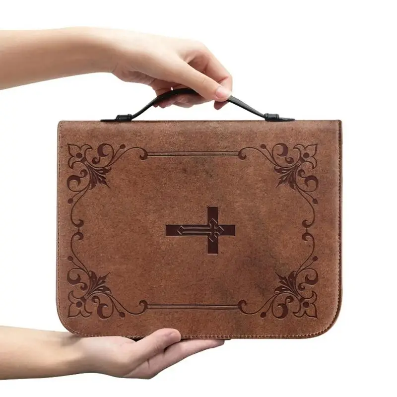 Bible Case PU Vintage Bible Case Zippered Bible Covers For Women Water Resistant Bible Case For Women Bible Case With Handle
Bible Case PU Vintage Bible Case Zippered Bible Covers For Women Water Resistant Bible Case For Women Bible Case With Handle