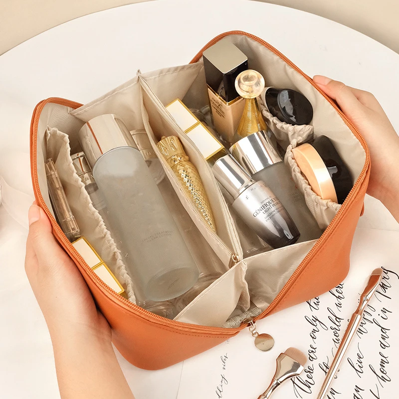 PU Organ Cosmetic Bag Leather Makeup Organizer Travel Toiletries Luxury Brand Bags for Girls Make Up Pouch Ins Fashion
PU Organ Cosmetic Bag Leather Makeup Organizer Travel Toiletries Luxury Brand Bags for Girls Make Up Pouch Ins Fashion