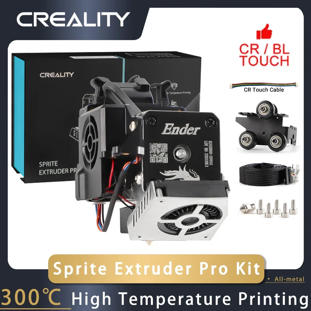 Creality Single Extruder High Temperature Printing Convenient Retrofit Upgraded Performance Sprite Extruder Pro Kit 300℃ or 260℃
Creality Single Extruder High Temperature Printing Convenient Retrofit Upgraded Performance Sprite Extruder Pro Kit 300℃ or 260℃