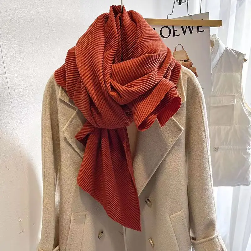 2023 New Scarf Pleated Solid Color High Quality Scarf Autumn Winter Imitation Cashmere Thickened Warm Free Shipping Neck Shawl
2023 New Scarf Pleated Solid Color High Quality Scarf Autumn Winter Imitation Cashmere Thickened Warm Free Shipping Neck Shawl