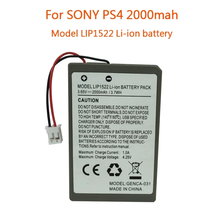 For sony PS4 slim LIP1522 Wireless Controller Playstation GamePad 2000mah Li-ion Rechargeable Battery pack
For sony PS4 slim LIP1522 Wireless Controller Playstation GamePad 2000mah Li-ion Rechargeable Battery pack