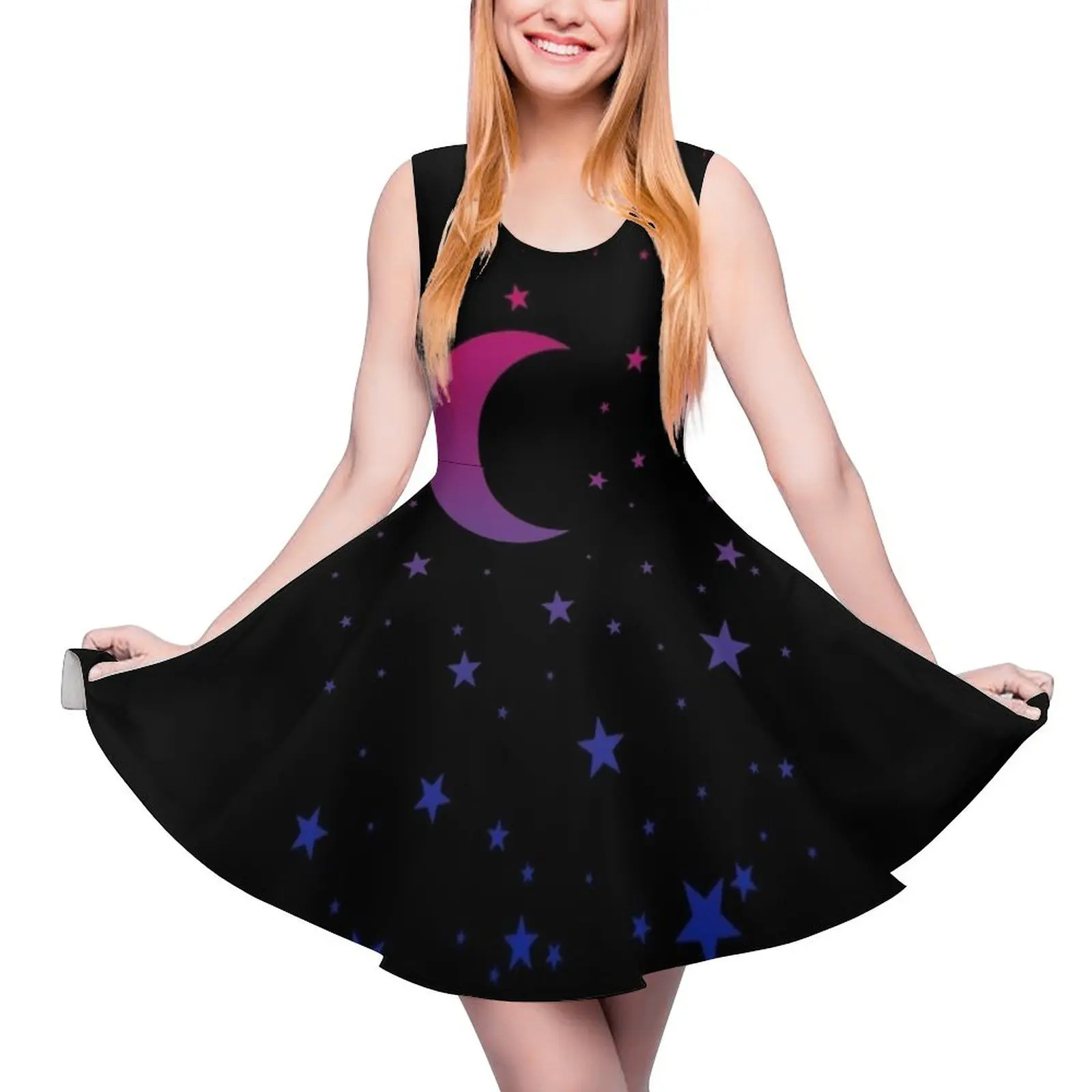 Женское платье без рукавов Bi Moon and Stars, элегантное Свободное длинное платье, лето 2024
Женское платье без рукавов Bi Moon and Stars, элегантное Свободное длинное платье, лето 2024