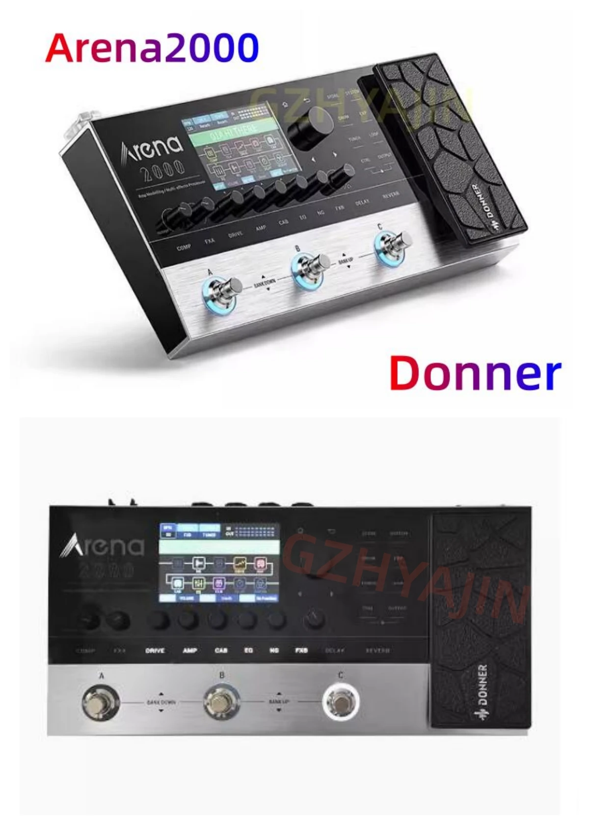 

New Donner Arena2000 Electric Guitar Integrated Effector Speaker Analog IR Recording Built in Drum Machine