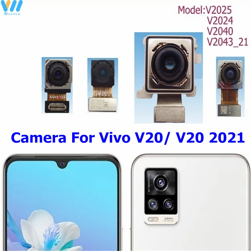 

Front Rear Camera For Vivo V20 V20 Pro 2021 Back Main Small Front Facing Camera Module Flex Cable Repair Parts V2025 V2024 V2040