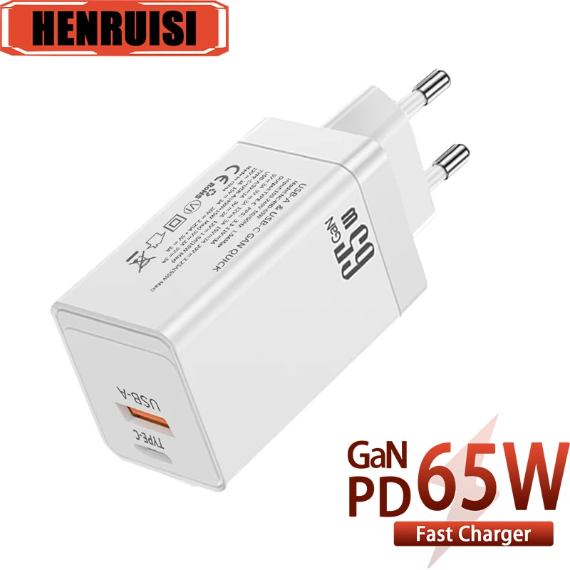 65W GaN USB C Charger Quick Charge PD 3.0 QC 4.0 Fast Charging Adaper For Notebook iPhone Samsung Xiaomi Type C Phone Chargers
65W GaN USB C Charger Quick Charge PD 3.0 QC 4.0 Fast Charging Adaper For Notebook iPhone Samsung Xiaomi Type C Phone Chargers