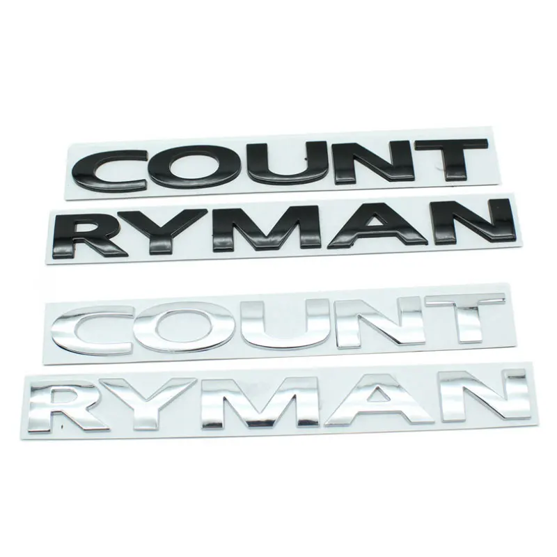 COUNTRYMAN Letter badge Car stickers for mini body modification accessories original size rear trunk decorative metal decals
COUNTRYMAN Letter badge Car stickers for mini body modification accessories original size rear trunk decorative metal decals