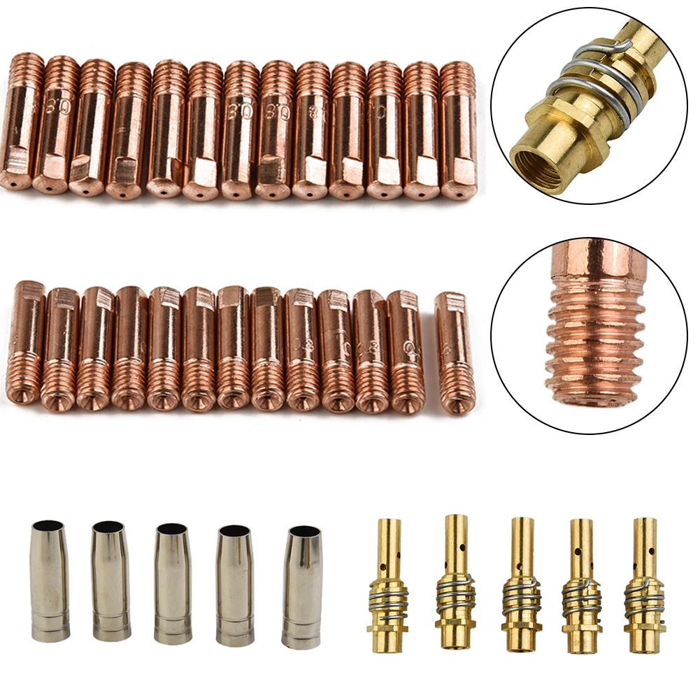 38 PCS/Set Welding Accessories 15Ak Mig Welding Contact Tip + Shroud Nozzle + Tip Holder MB15 MIG Welding Torch Consumables Part
38 PCS/Set Welding Accessories 15Ak Mig Welding Contact Tip + Shroud Nozzle + Tip Holder MB15 MIG Welding Torch Consumables Part