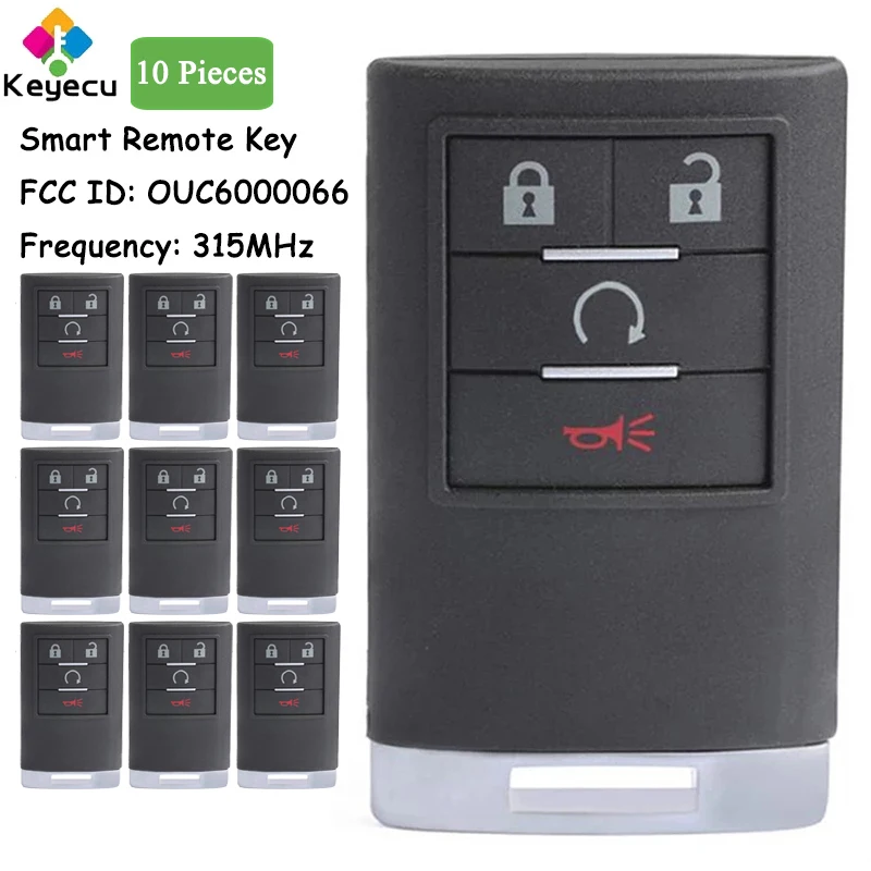 KEYECU умный дистанционный ключ с 4 кнопками для Cadillac Escalade ESV EXT 2007 2008 2009 2010 2011 2012 2013 Fob 315 МГц OUC6000066
KEYECU умный дистанционный ключ с 4 кнопками для Cadillac Escalade ESV EXT 2007 2008 2009 2010 2011 2012 2013 Fob 315 МГц OUC6000066