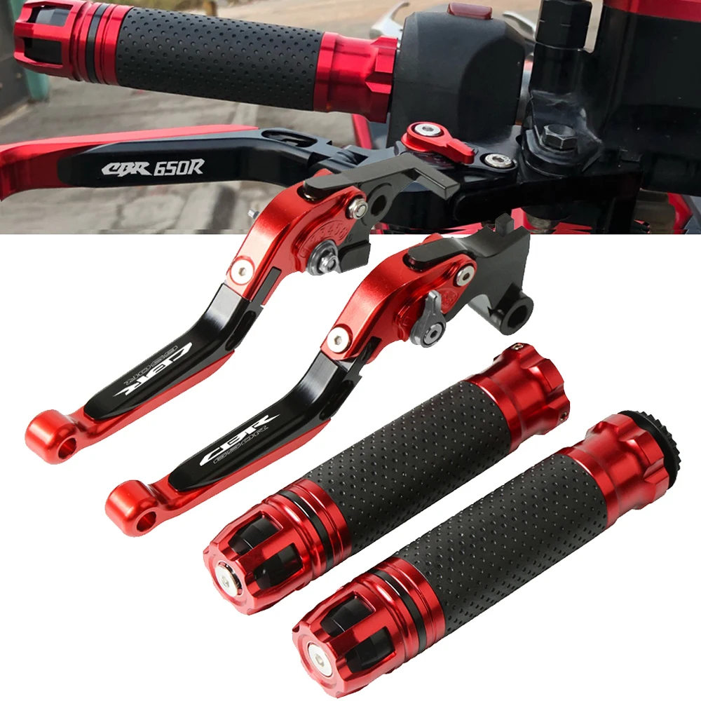 For HONDA CBR650R CB650R CBR650 R CBR 650R CBR 650 R 2018 2020 Motorcycle Brake Clutch Lever Extendable+Handle Grips Handlebar
For HONDA CBR650R CB650R CBR650 R CBR 650R CBR 650 R 2018 2020 Motorcycle Brake Clutch Lever Extendable+Handle Grips Handlebar