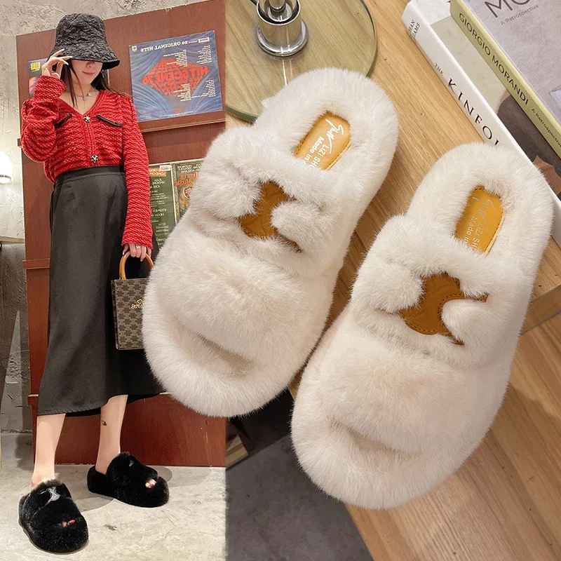2023 Season New Fashion One Character Versatile Casual Flat Bottom Net Red very Fire Fairy Fur Slippers for Women's Outwear
2023 Season New Fashion One Character Versatile Casual Flat Bottom Net Red very Fire Fairy Fur Slippers for Women's Outwear
