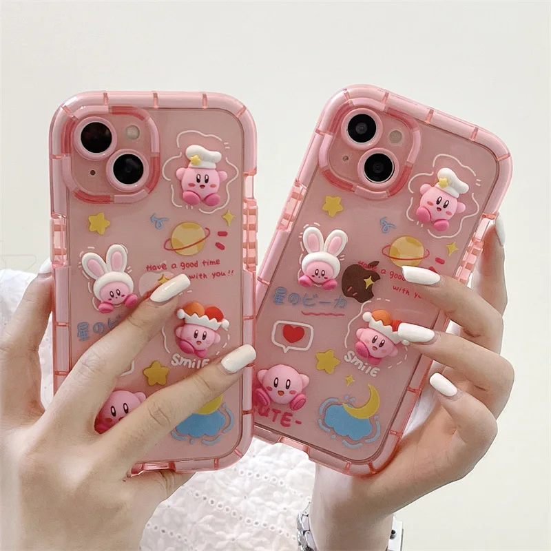 Sanrio Kirby Kawaii Pink Phone Case New for iPhone 11 12 13 14 Pro Max Cute Creative Shockproof Full Anime Cartoon Back Cover
Sanrio Kirby Kawaii Pink Phone Case New for iPhone 11 12 13 14 Pro Max Cute Creative Shockproof Full Anime Cartoon Back Cover