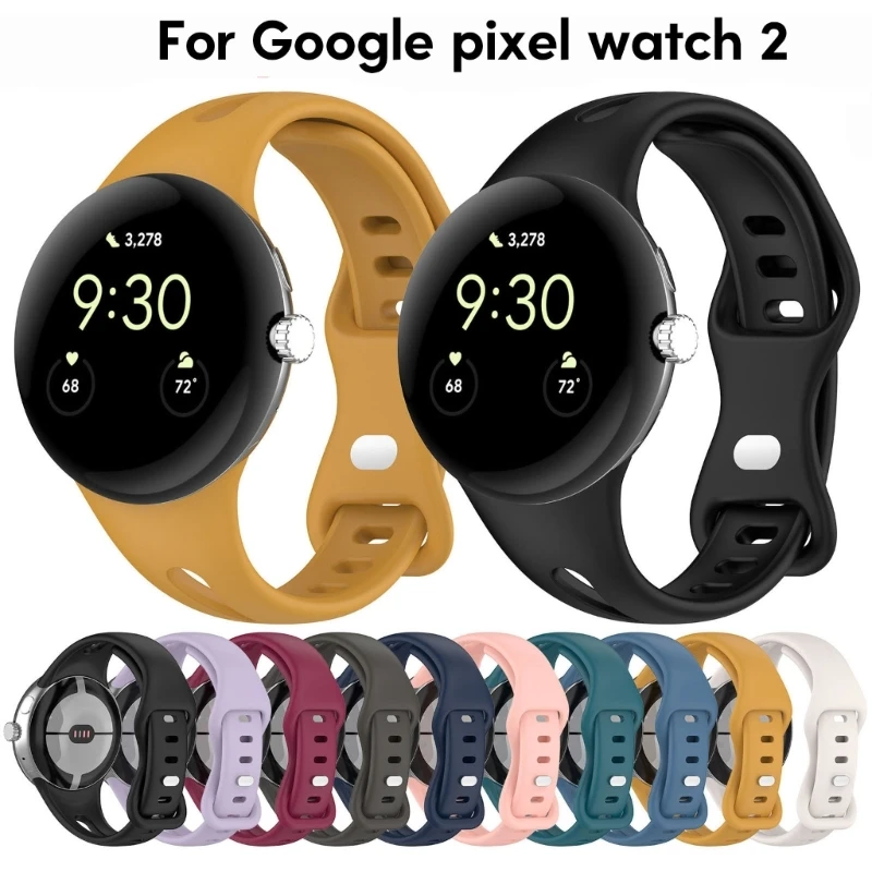 Ремешок силиконовый для Pixel Watch 2, Модный Регулируемый моющийся Водонепроницаемый браслет, совместим с пиксельными часами
Ремешок силиконовый для Pixel Watch 2, Модный Регулируемый моющийся Водонепроницаемый браслет, совместим с пиксельными часами