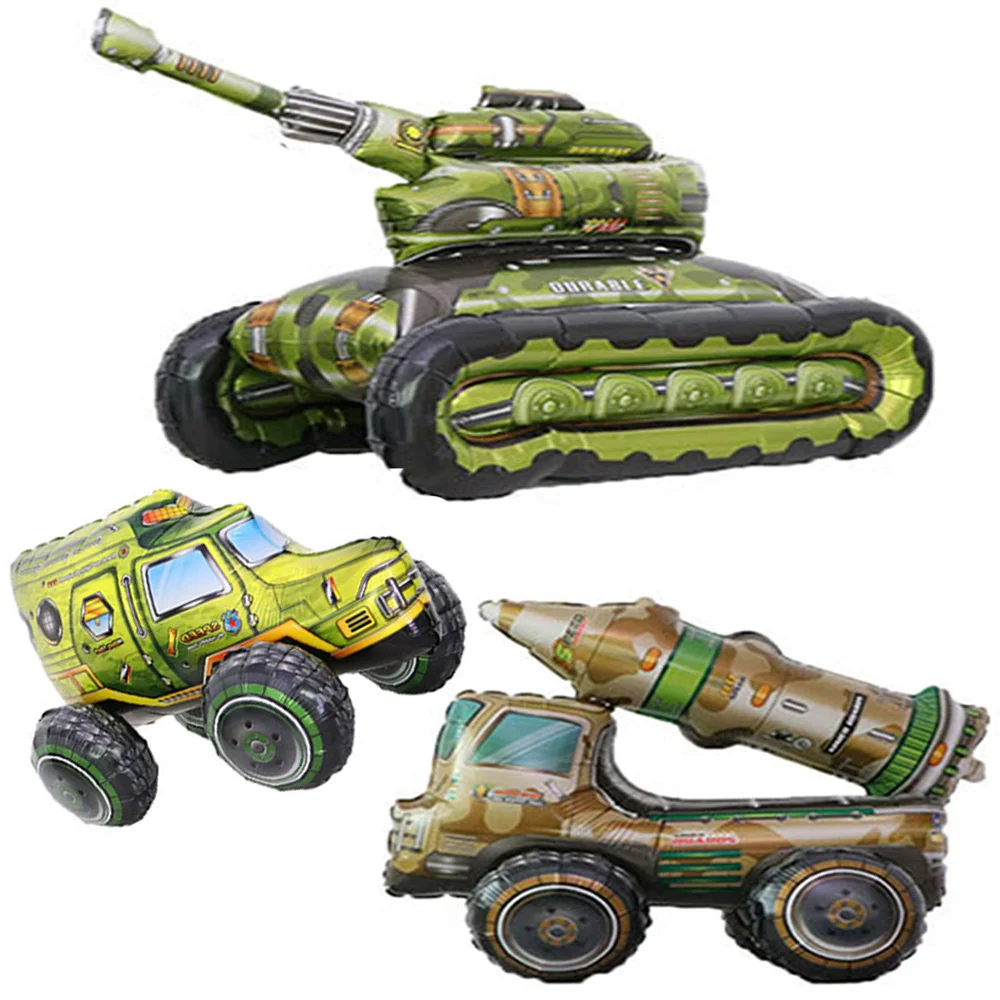 3D Military Affairs Toy Car Foil Ballon Kids Baby Shower Boy Tank Missile vehicle Military Vehicle Birthday Party Decoration
3D Military Affairs Toy Car Foil Ballon Kids Baby Shower Boy Tank Missile vehicle Military Vehicle Birthday Party Decoration