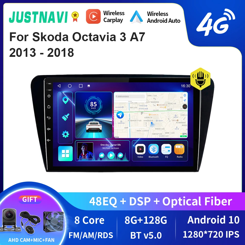 JUSTNAVI QT10 беспроводной CarPlay Android авто радио для Skoda Octavia 3 A7 2013 - 2018 стерео автомобильный мультимедийный видеоплеер GPS DVD
JUSTNAVI QT10 беспроводной CarPlay Android авто радио для Skoda Octavia 3 A7 2013 - 2018 стерео автомобильный мультимедийный видеоплеер GPS DVD
