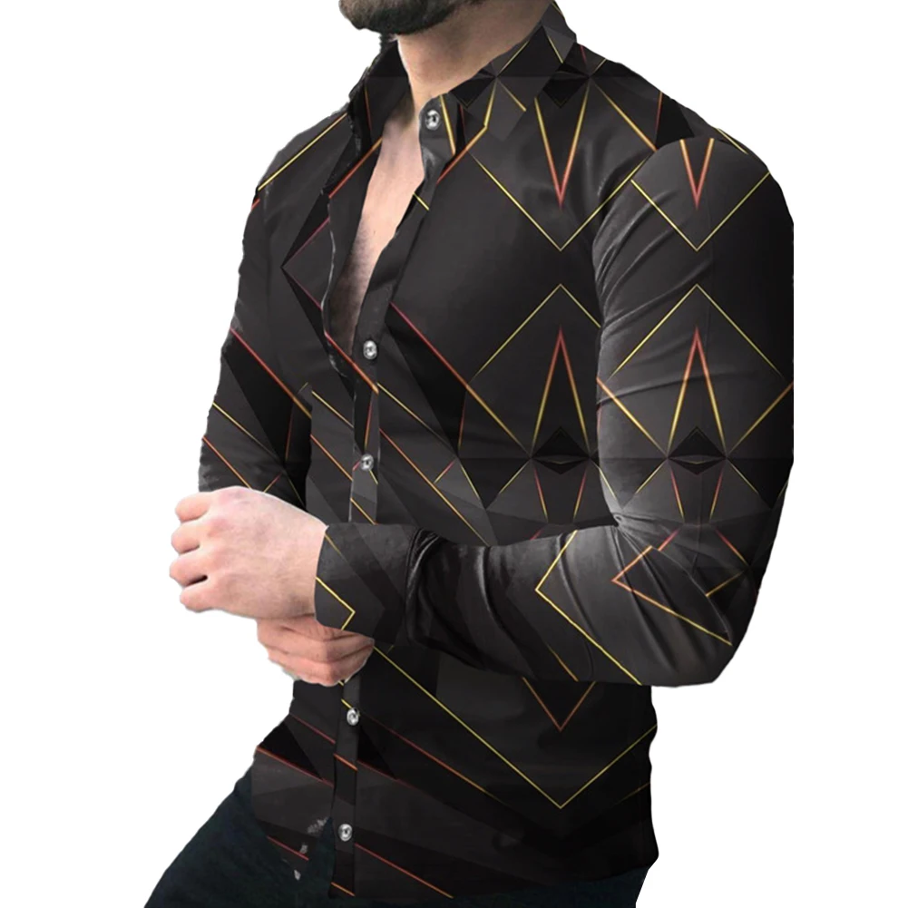 New Fashion Mens Casual 3D Graphics Long Sleeve Muscle Fitness Button Down Shirt Party Dress Elastic Cotton Male Clothing
New Fashion Mens Casual 3D Graphics Long Sleeve Muscle Fitness Button Down Shirt Party Dress Elastic Cotton Male Clothing