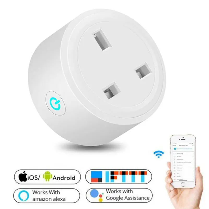 Умная розетка с Wi-Fi, 16 А, с поддержкой bluetooth и таймером 
Умная розетка с Wi-Fi, 16 А, с поддержкой bluetooth и таймером