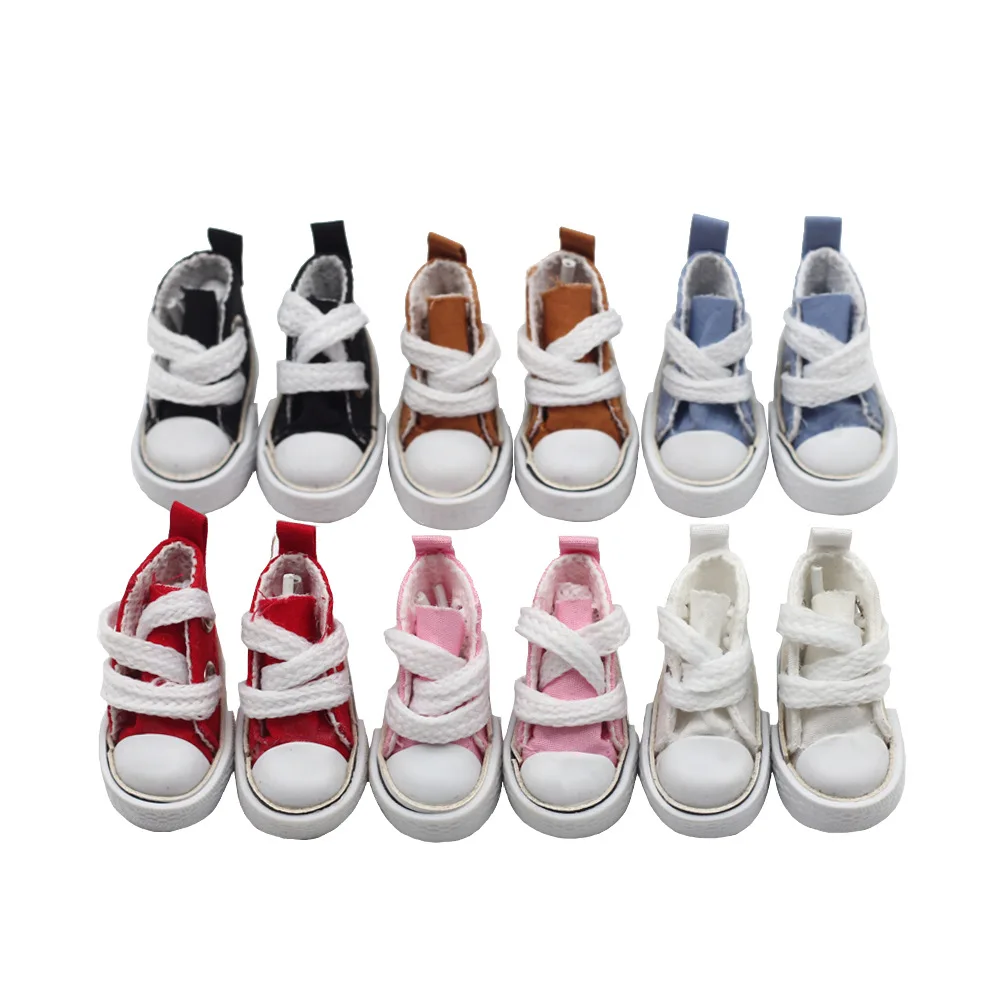 Fashion Dolls Shoes 1/8 BJD Doll Mini Shoes Girls Toys Accessories Blythe Doll 3.5cm Casual Canvas Shoes
Fashion Dolls Shoes 1/8 BJD Doll Mini Shoes Girls Toys Accessories Blythe Doll 3.5cm Casual Canvas Shoes