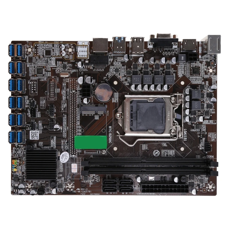 B250C-BTC Miner Материнская плата LGA 1151 DDR4 Память 12 xUSB 3.0 к слоту для видеокарты PCI-E X1 SATA3.0 для Eth Btc Miner
B250C-BTC Miner Материнская плата LGA 1151 DDR4 Память 12 xUSB 3.0 к слоту для видеокарты PCI-E X1 SATA3.0 для Eth Btc Miner