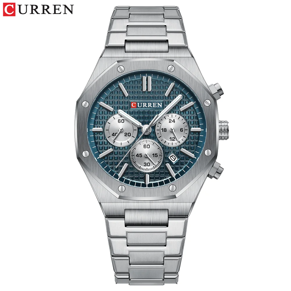 CURREN Design Watch for Men Casual Stainless Steel Band Quartz Wristwatche with Comfortable Chronograph Waterproof Men's Watches
CURREN Design Watch for Men Casual Stainless Steel Band Quartz Wristwatche with Comfortable Chronograph Waterproof Men's Watches