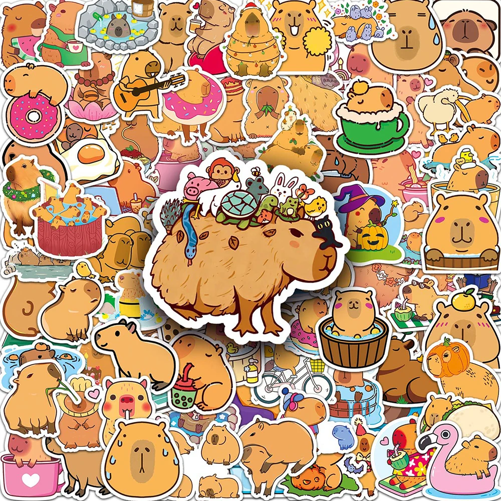 10/30/50/100pcs Cute Animal Capybara Cartoon Stickers Decals Notebook Laptop Suitcase Phone Diary Decoration Sticker Kids Toys
10/30/50/100pcs Cute Animal Capybara Cartoon Stickers Decals Notebook Laptop Suitcase Phone Diary Decoration Sticker Kids Toys