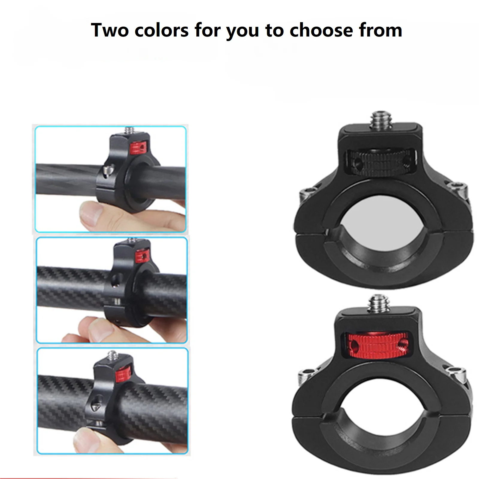 Motorcycle Reinforced Bicycle Handlebar Clip Holder 1/4 Screw Bike Seatpost Clamp For Camera Accessory Mobile Phone Holder Black
Motorcycle Reinforced Bicycle Handlebar Clip Holder 1/4 Screw Bike Seatpost Clamp For Camera Accessory Mobile Phone Holder Black